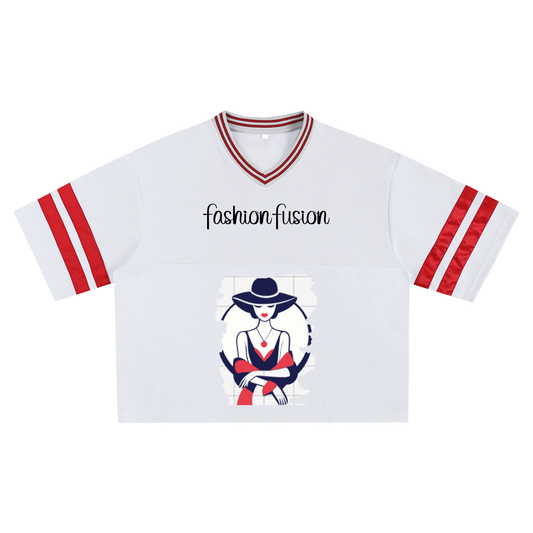 Taped Mesh Boxy T-shirt